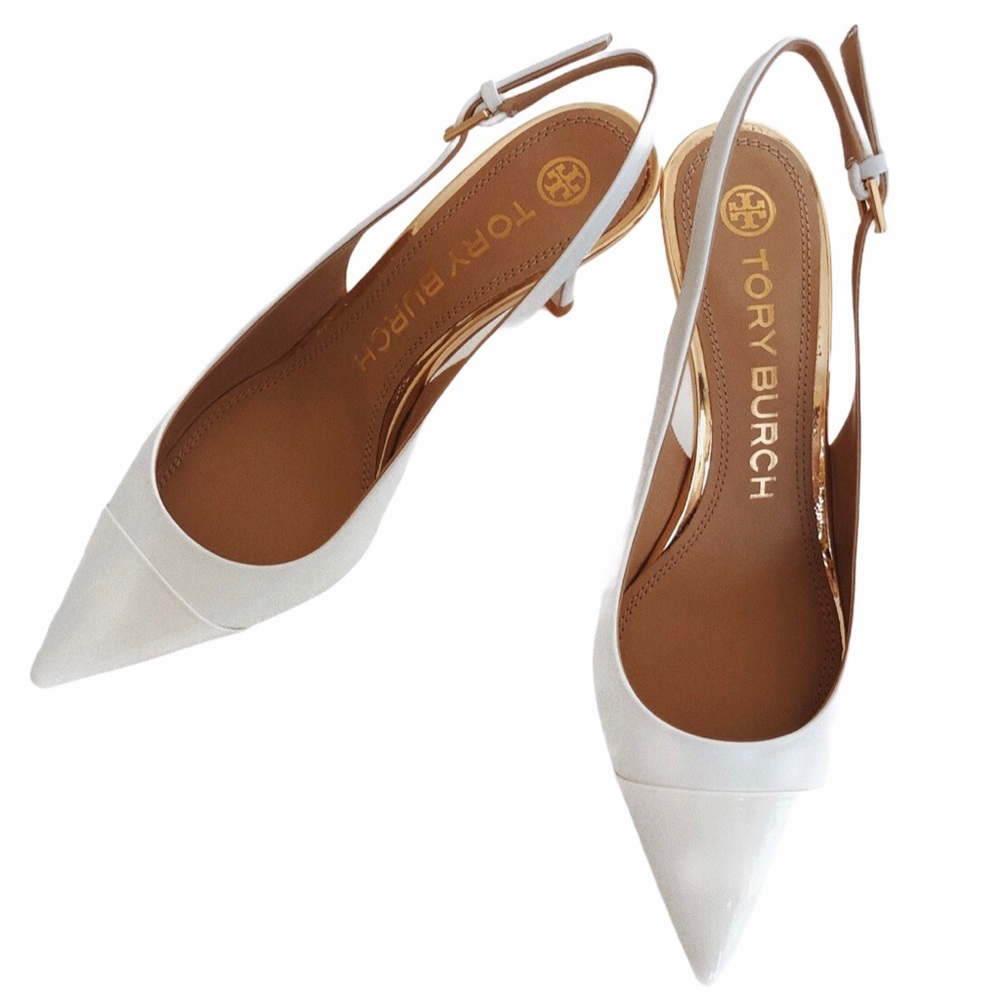NWT Tory Burch “Penelope” slingback kitten heels